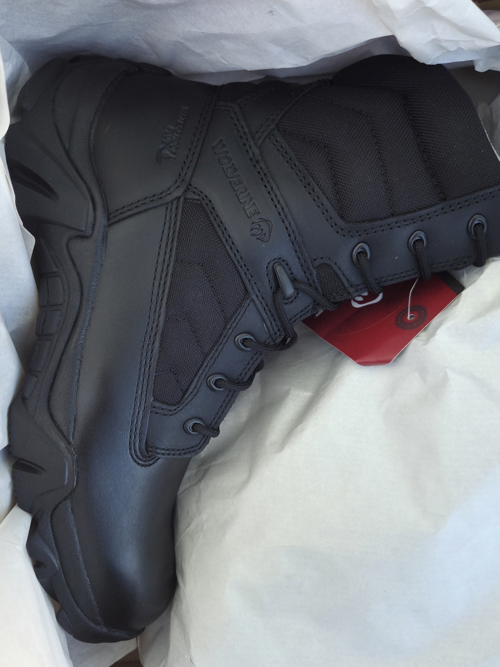 WOLVERINE Men's Wilderness 8 Tactical Boot Military Black